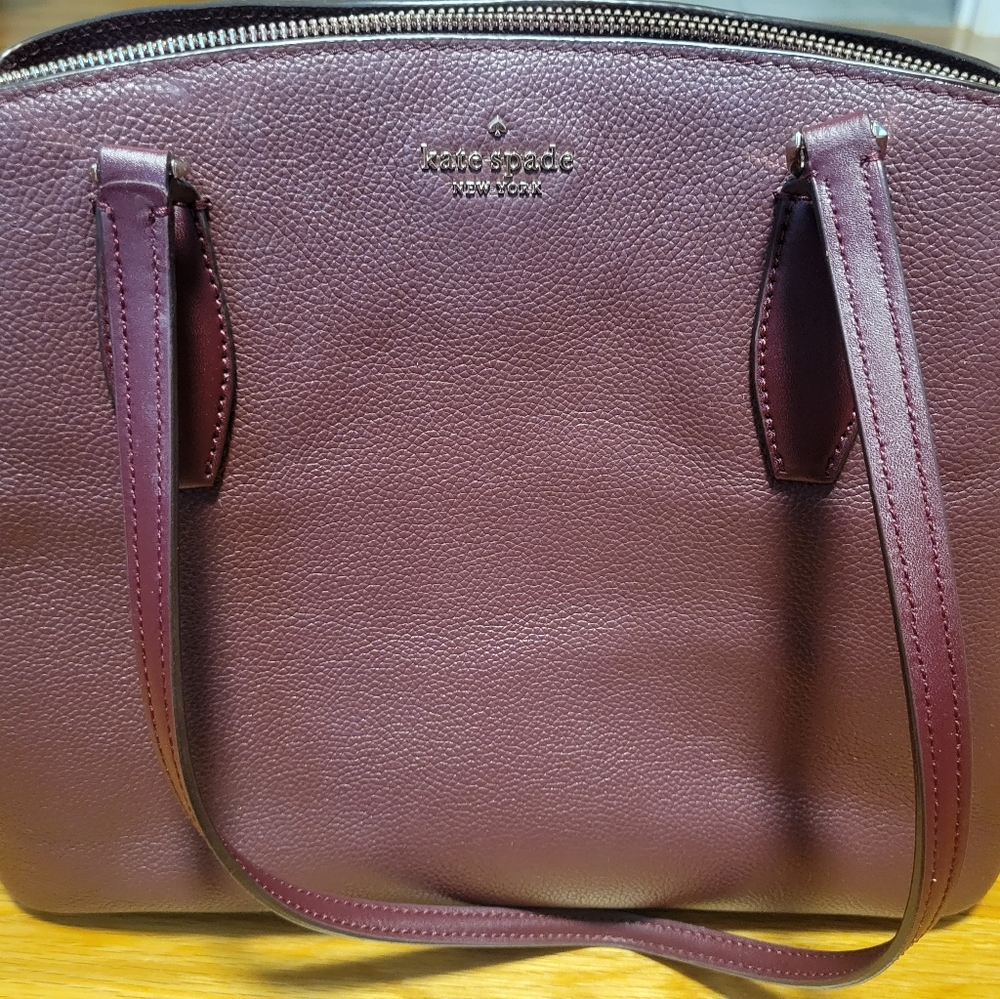 Kate Spade dark purple leather purse